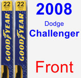 Front Wiper Blade Pack for 2008 Dodge Challenger - Premium