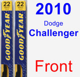 Front Wiper Blade Pack for 2010 Dodge Challenger - Premium