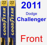 Front Wiper Blade Pack for 2011 Dodge Challenger - Premium