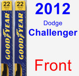 Front Wiper Blade Pack for 2012 Dodge Challenger - Premium
