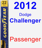Passenger Wiper Blade for 2012 Dodge Challenger - Premium