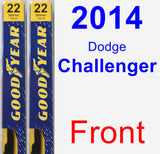 Front Wiper Blade Pack for 2014 Dodge Challenger - Premium
