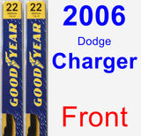 Front Wiper Blade Pack for 2006 Dodge Charger - Premium