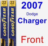 Front Wiper Blade Pack for 2007 Dodge Charger - Premium