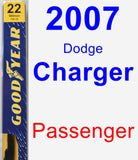 Passenger Wiper Blade for 2007 Dodge Charger - Premium