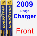 Front Wiper Blade Pack for 2009 Dodge Charger - Premium