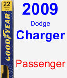 Passenger Wiper Blade for 2009 Dodge Charger - Premium