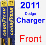 Front Wiper Blade Pack for 2011 Dodge Charger - Premium