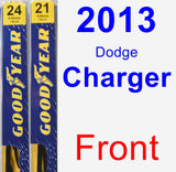 Front Wiper Blade Pack for 2013 Dodge Charger - Premium