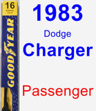 Passenger Wiper Blade for 1983 Dodge Charger - Premium