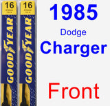 Front Wiper Blade Pack for 1985 Dodge Charger - Premium