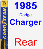 Rear Wiper Blade for 1985 Dodge Charger - Premium