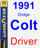 Driver Wiper Blade for 1991 Dodge Colt - Premium