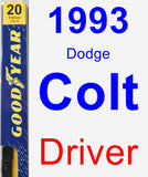 Driver Wiper Blade for 1993 Dodge Colt - Premium