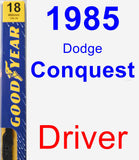 Driver Wiper Blade for 1985 Dodge Conquest - Premium