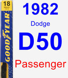Passenger Wiper Blade for 1982 Dodge D50 - Premium