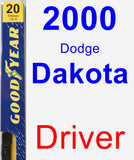 Driver Wiper Blade for 2000 Dodge Dakota - Premium