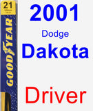 Driver Wiper Blade for 2001 Dodge Dakota - Premium