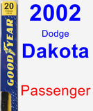 Passenger Wiper Blade for 2002 Dodge Dakota - Premium