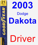 Driver Wiper Blade for 2003 Dodge Dakota - Premium