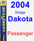 Passenger Wiper Blade for 2004 Dodge Dakota - Premium