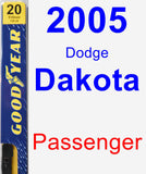 Passenger Wiper Blade for 2005 Dodge Dakota - Premium