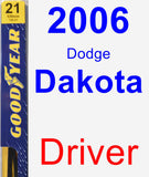 Driver Wiper Blade for 2006 Dodge Dakota - Premium