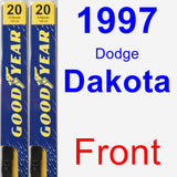Front Wiper Blade Pack for 1997 Dodge Dakota - Premium