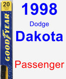 Passenger Wiper Blade for 1998 Dodge Dakota - Premium