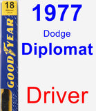 Driver Wiper Blade for 1977 Dodge Diplomat - Premium