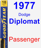 Passenger Wiper Blade for 1977 Dodge Diplomat - Premium