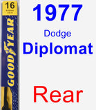 Rear Wiper Blade for 1977 Dodge Diplomat - Premium