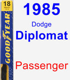 Passenger Wiper Blade for 1985 Dodge Diplomat - Premium
