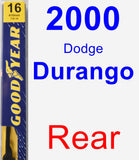 Rear Wiper Blade for 2000 Dodge Durango - Premium