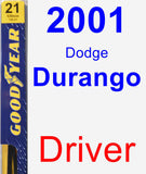 Driver Wiper Blade for 2001 Dodge Durango - Premium