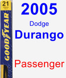Passenger Wiper Blade for 2005 Dodge Durango - Premium