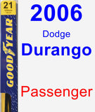 Passenger Wiper Blade for 2006 Dodge Durango - Premium