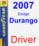 Driver Wiper Blade for 2007 Dodge Durango - Premium