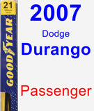 Passenger Wiper Blade for 2007 Dodge Durango - Premium