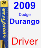 Driver Wiper Blade for 2009 Dodge Durango - Premium