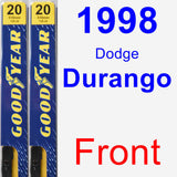 Front Wiper Blade Pack for 1998 Dodge Durango - Premium