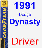 Driver Wiper Blade for 1991 Dodge Dynasty - Premium