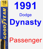 Passenger Wiper Blade for 1991 Dodge Dynasty - Premium