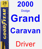 Driver Wiper Blade for 2000 Dodge Grand Caravan - Premium