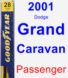 Passenger Wiper Blade for 2001 Dodge Grand Caravan - Premium