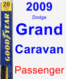 Passenger Wiper Blade for 2009 Dodge Grand Caravan - Premium