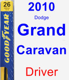 Driver Wiper Blade for 2010 Dodge Grand Caravan - Premium