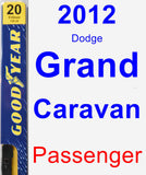 Passenger Wiper Blade for 2012 Dodge Grand Caravan - Premium