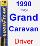 Driver Wiper Blade for 1990 Dodge Grand Caravan - Premium