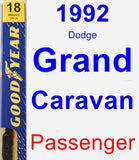 Passenger Wiper Blade for 1992 Dodge Grand Caravan - Premium